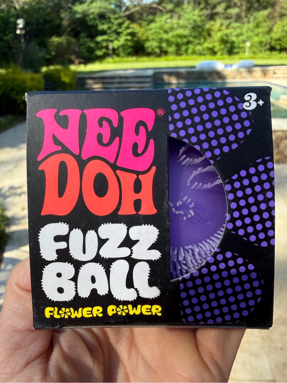 NeeDoh Flower Power Fuzz Ball (Purple)